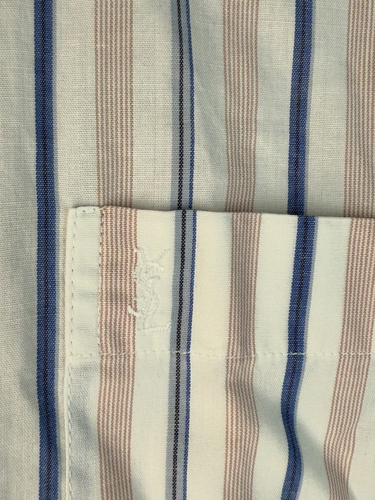 Yves Saint Laurent Super Soft YSL Shirt Summer 90s w/ Logo Size US XL / EU 56 / 4 - 3 Thumbnail