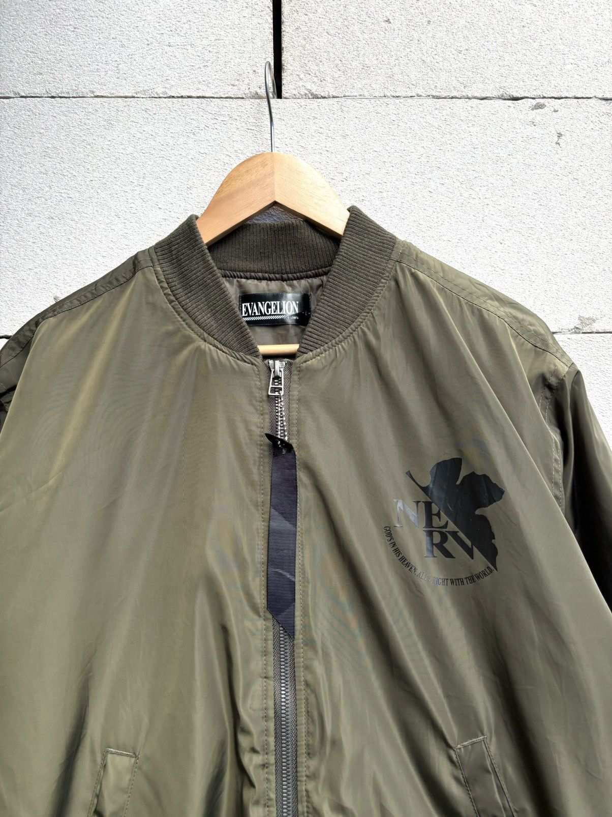 Anime Alpha Industries NERV Evangelion Bomber Jacket TOKYO ANIME Size US L / EU 52-54 / 3 - 2 Thumbnail