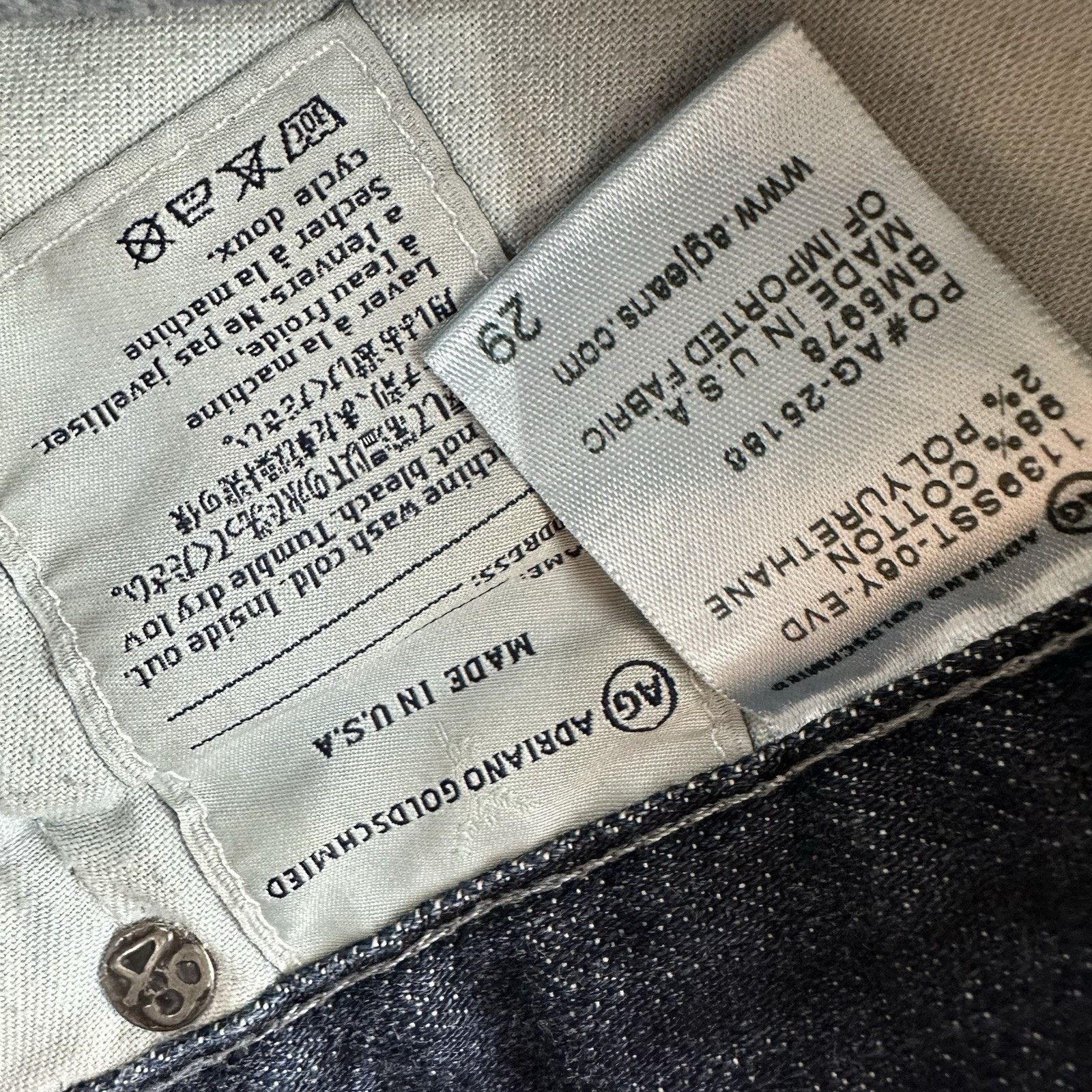 AG Adriano Goldschmied AG Adriano Goldschmied The Dylan Slim Skinny Jeans Size 29 Size 30" / US 8 / IT 44 - 5 Thumbnail