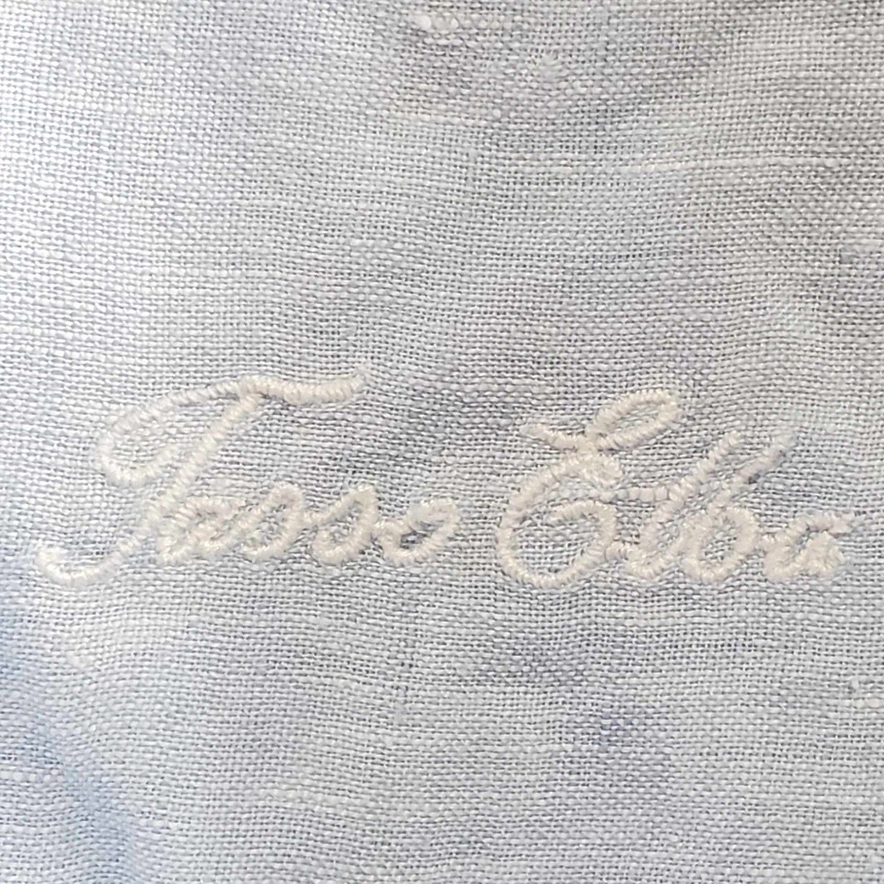Tasso Elba Tasso Elba Shirt Mens M Blue 100% Linen Long Sleeve Button Up Lightweight Solid Size US M / EU 48-50 / 2 - 6 Thumbnail