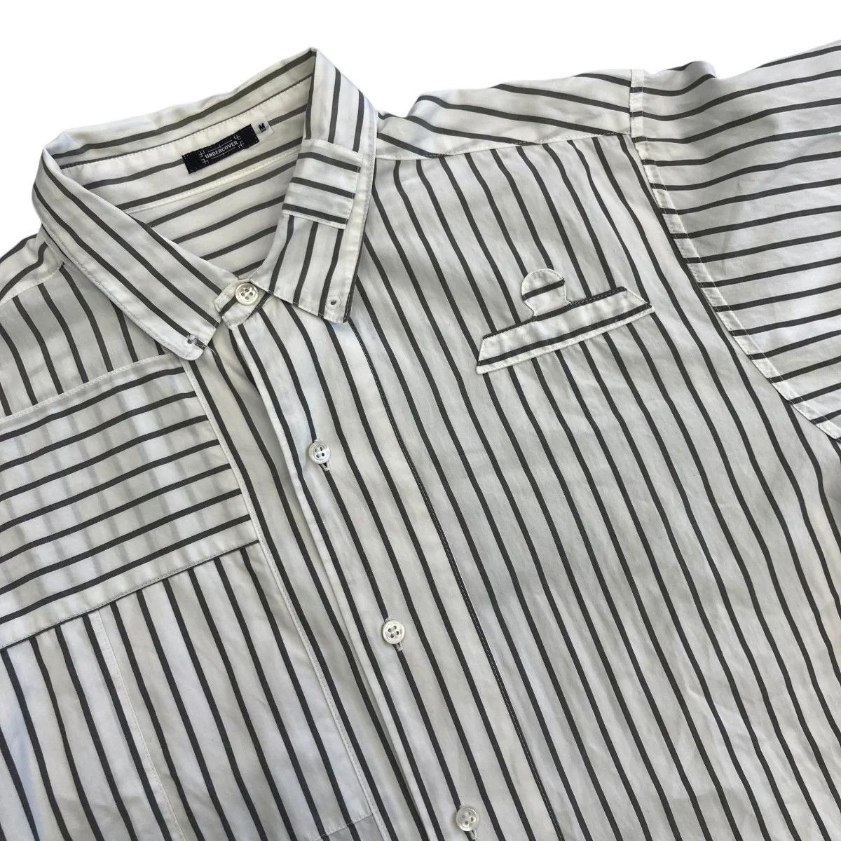 Undercover AW01 "D.A.V.F." Patchwork Long Sleeve Shirt Size US M / EU 48-50 / 2 - 3 Thumbnail