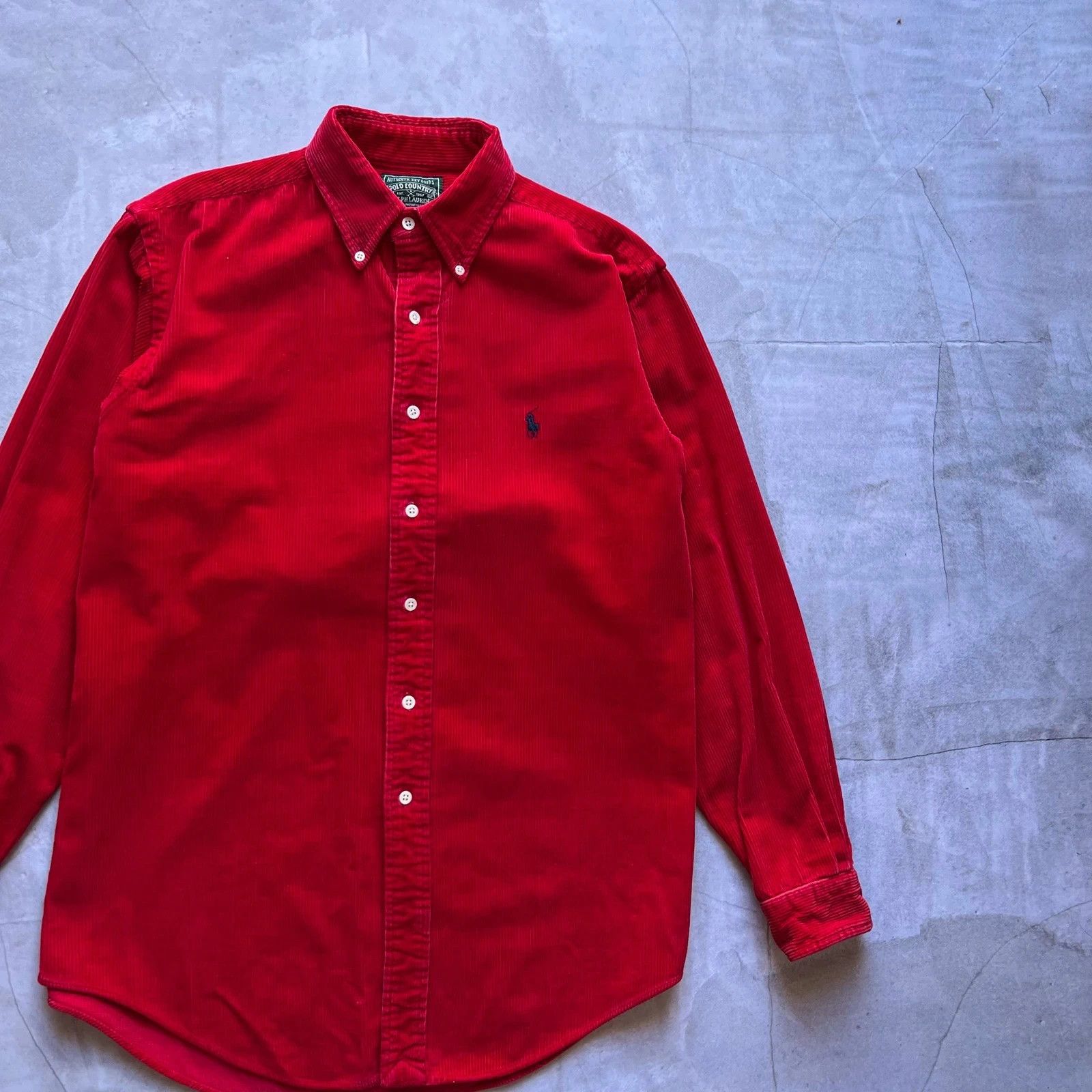 Polo Ralph Lauren vintage 90s Polo Ralph Lauren shirt long sleeve velvet Y2K Size US M / EU 48-50 / 2 - 3 Thumbnail