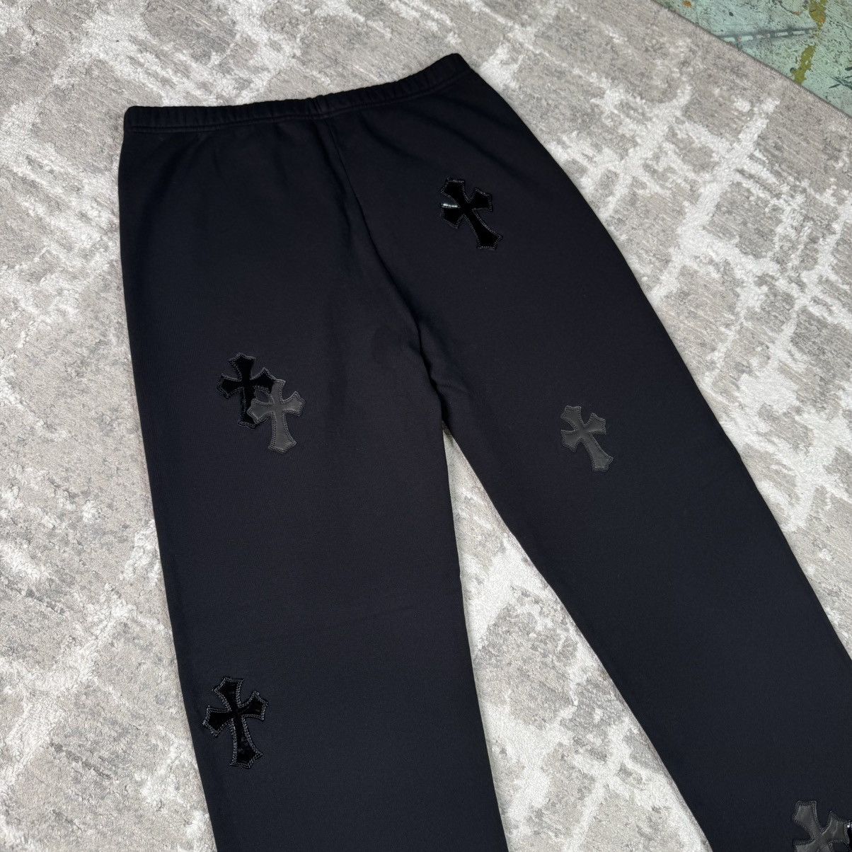 Chrome Hearts Leather Cross patch sweatpants Size US 32 / EU 48 - 8 Thumbnail
