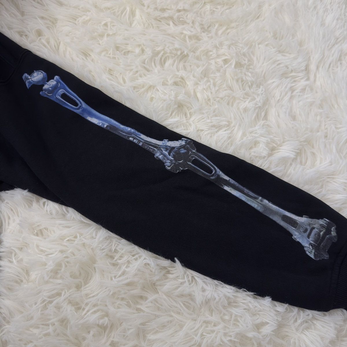 Other 3D chrome silver skeleton hoodie Size US M / EU 48-50 / 2 - 5 Thumbnail