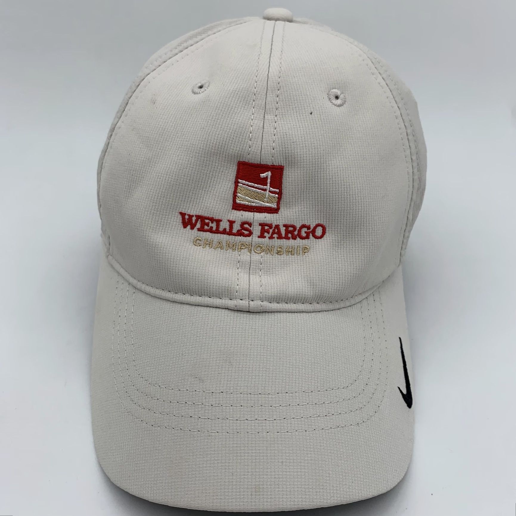 Nike Nike Golf Hat Cap Strap Back Mens Beige One Size Wells Fargo Championship Cap Size ONE SIZE - 4 Thumbnail