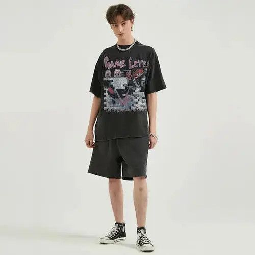 Japanese Brand Arcade Gaming Oversized Printed Vintage T Shirt Size US XL / EU 56 / 4 - 4 Thumbnail
