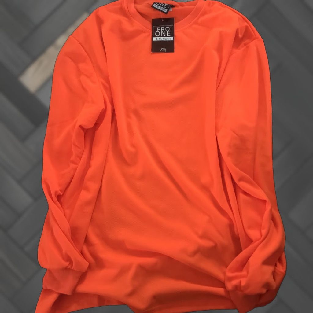 Vintage NLJ Traders Pro One Mens Long Sleeve Orange Shirt L Size US L / EU 52-54 / 3 - 1 Thumbnail