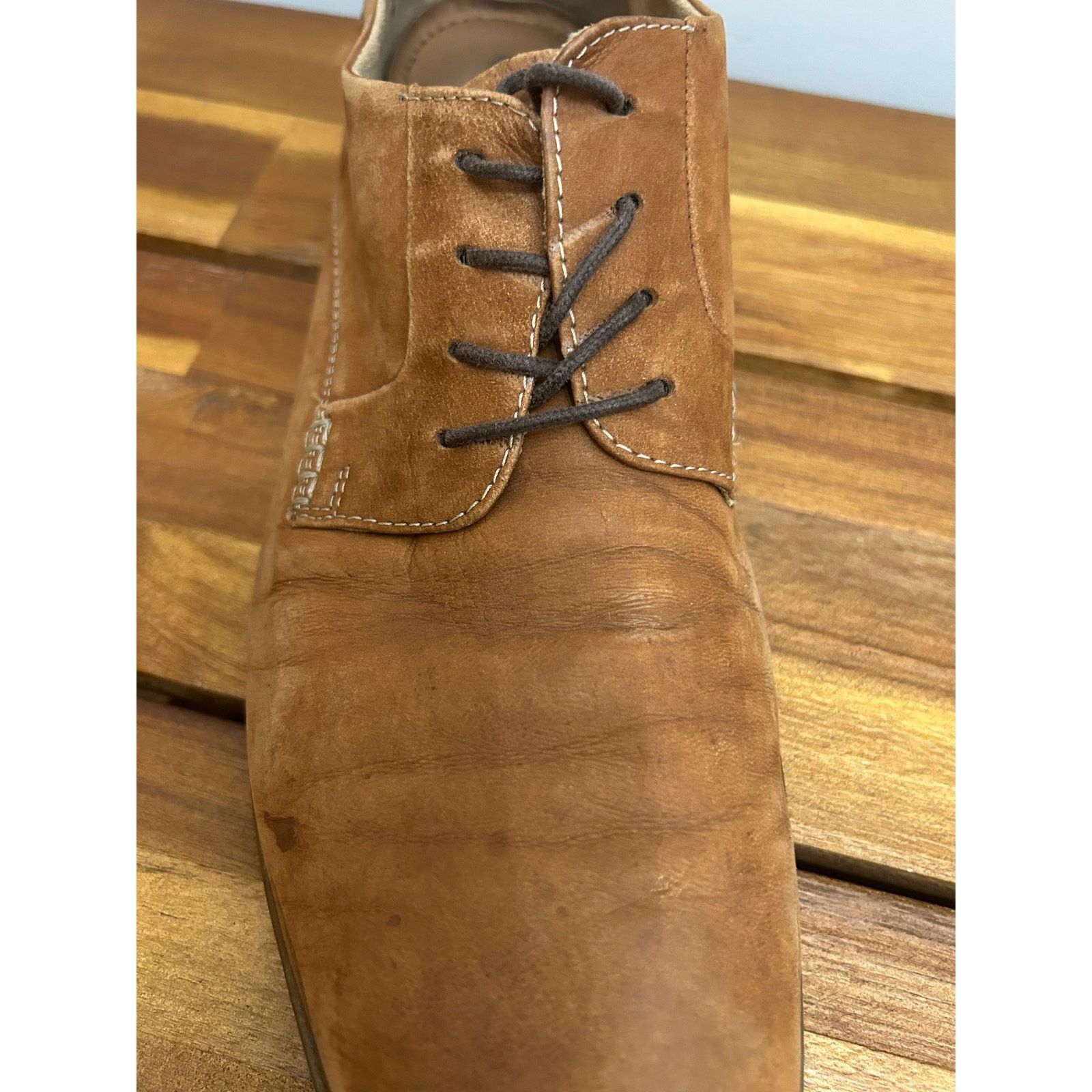 Other Lasocki Tan Leather Oxford Dress Shoes EU 45 Size US 11 / EU 44 - 5 Thumbnail