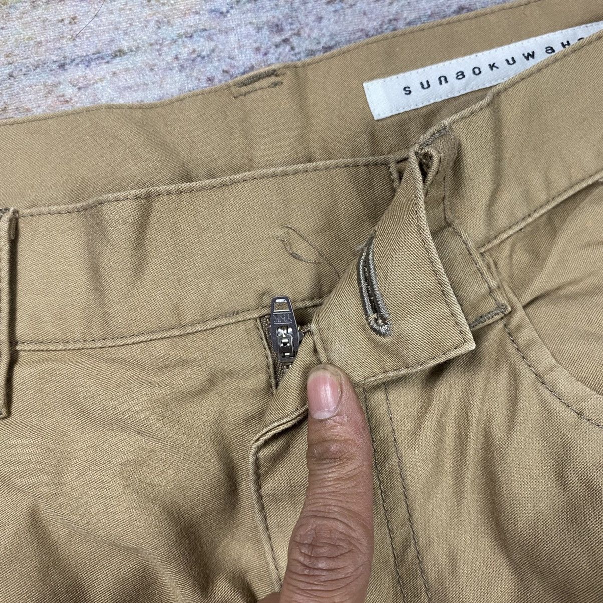 Japanese Brand Sunaokuwahara buckle back drop crotch pants Size US 28 / EU 44 - 10 Thumbnail