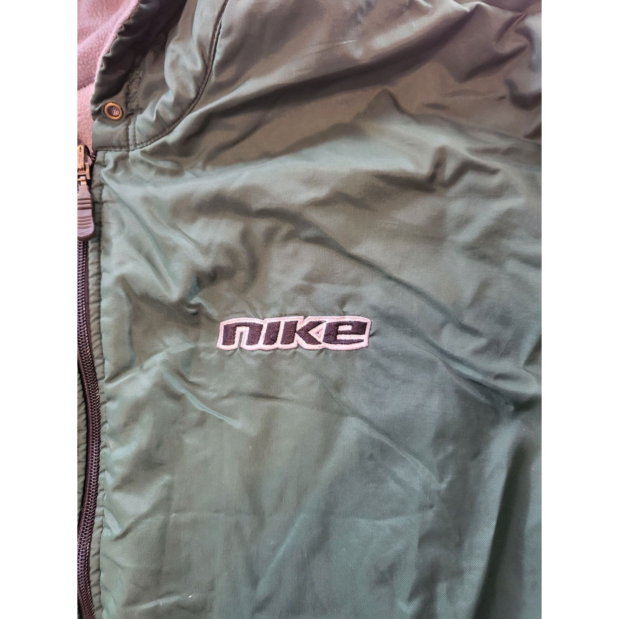 Nike Vintage Nike Reversible Hooded Stadium Coat Men Sz XL Full Z Size US XL / EU 56 / 4 - 2 Thumbnail