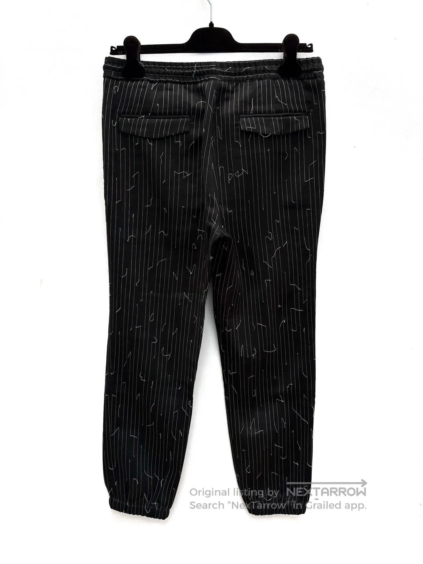 Dior Black Striped Pattern Casual Pants Size 30. Size US 30 / EU 46 - 2 Thumbnail