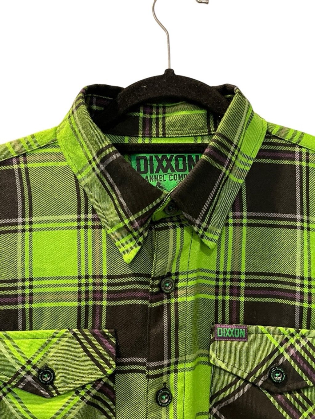 Dixxon Dixxon Flannel The Creature Ltd Ed Plaid Green Shirt Size L Size US L / EU 52-54 / 3 - 2 Thumbnail