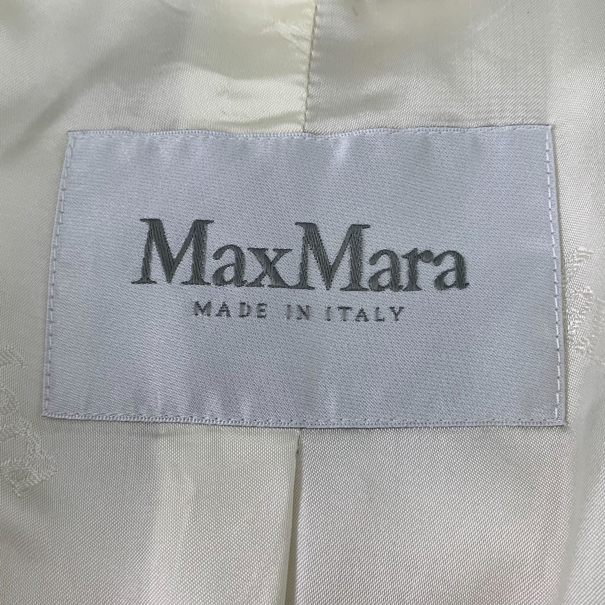 Max Mara Max Mara Womens Double-Breasted Alpaca Wool Coat Size S Ivor Size S / US 4 / IT 40 - 7 Thumbnail