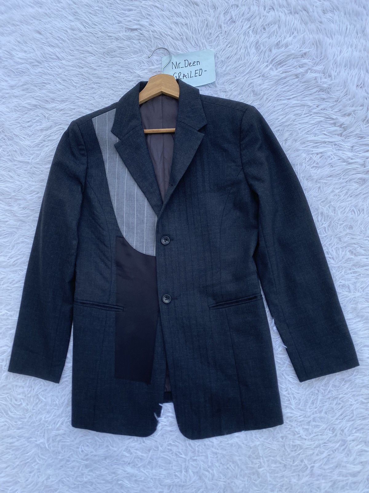 Issey Miyake Rare Vintage Issey Miyake Hybrid Patchwork Blazer Jacket Size 34R - 3 Thumbnail
