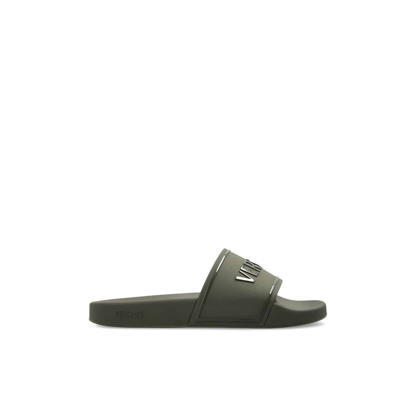 Versace VERSACE Green Rubber Flip-Flops New And Authentic (Men's siz Size US 10 / EU 43 - 1 Thumbnail