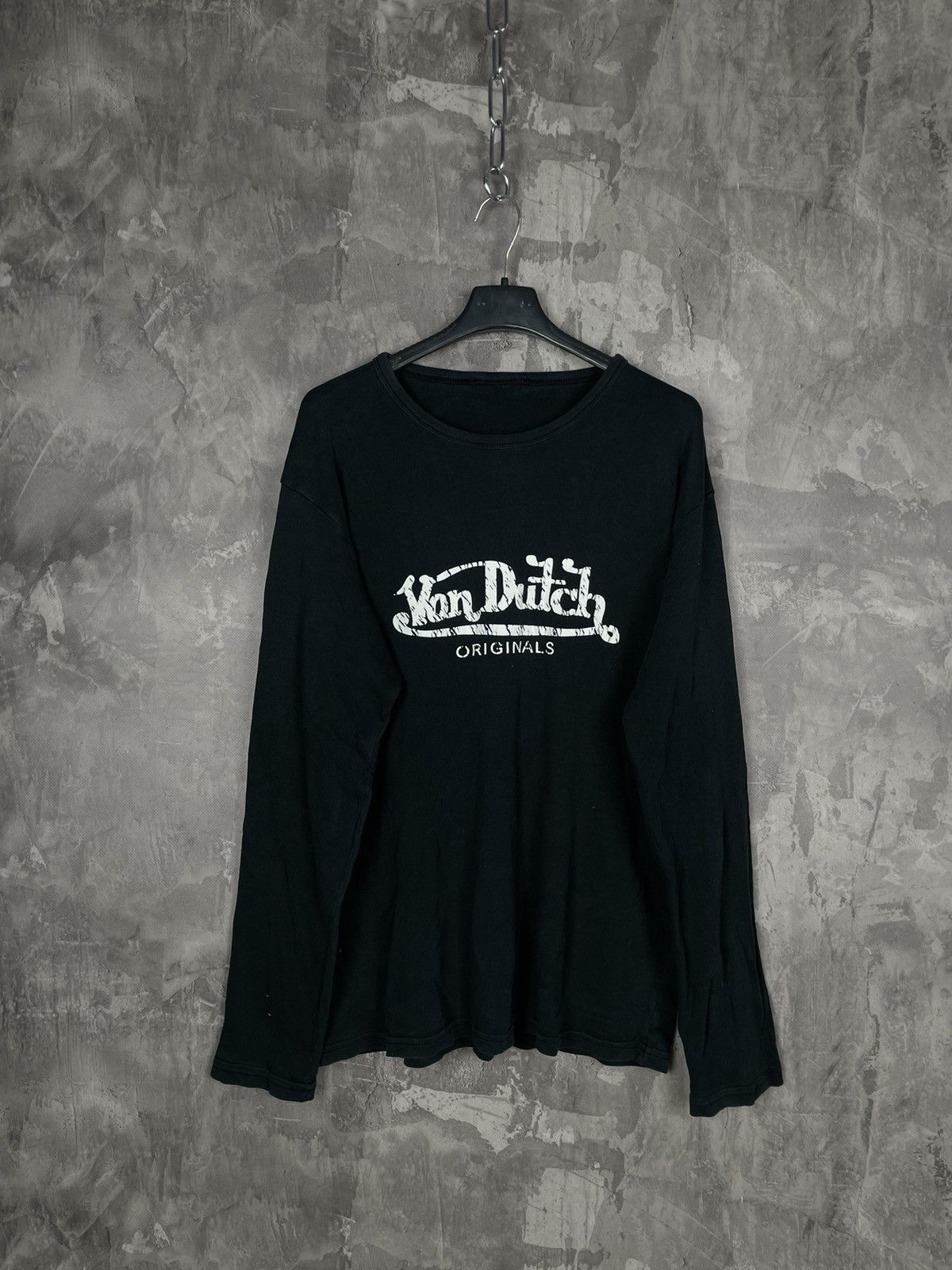 Japanese Brand × Vintage × Von Dutch Vintage Von Dutch Big Logo Streetwear Rare Y2K Long Sleeve Size US M / EU 48-50 / 2 - 1 Thumbnail