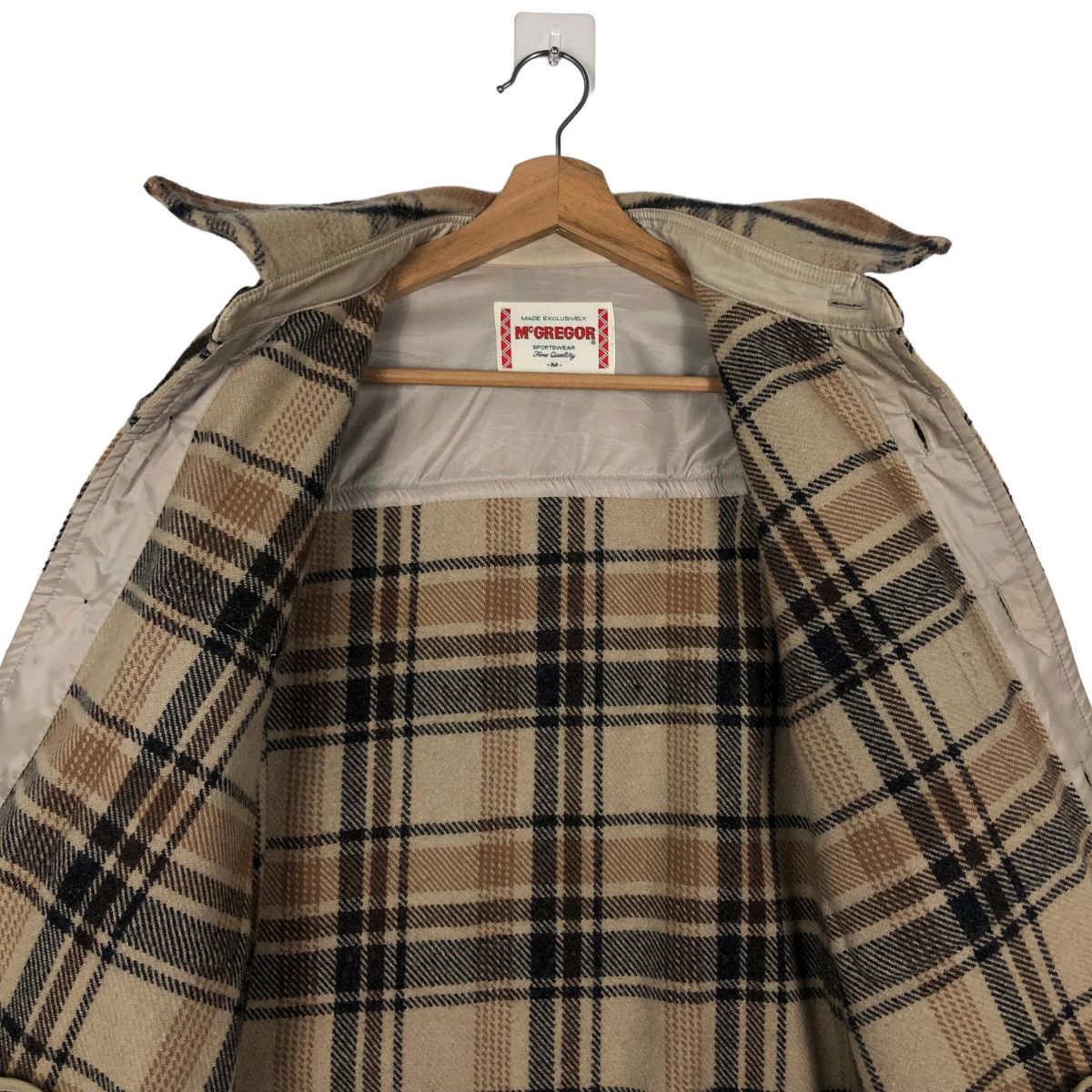 Japanese Brand 🔥90s Vintage Wool Work Jacket Mc Gregor Japan Tartan Design Size US M / EU 48-50 / 2 - 11 Thumbnail