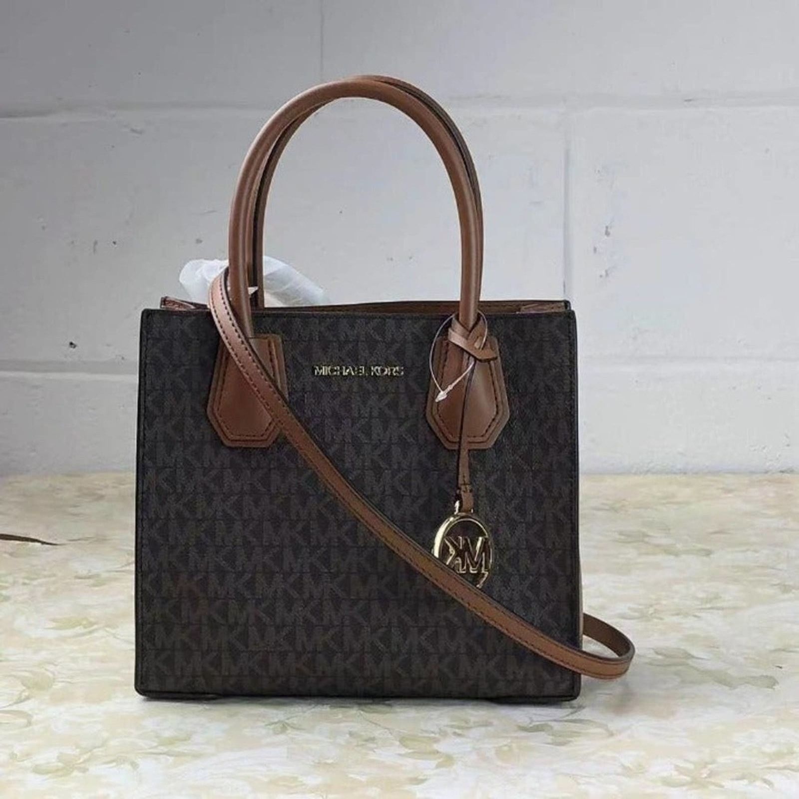 Michael Kors MICHAEL KORS MERCER MEDIUM MESSENGER CROSSBODY SATCHEL BAG Size ONE SIZE - 6 Thumbnail