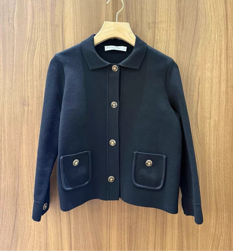 Dior Dior Black five-pointed star button knitted jacket Size XS / US 0-2 / IT 36-38 - 1 Thumbnail