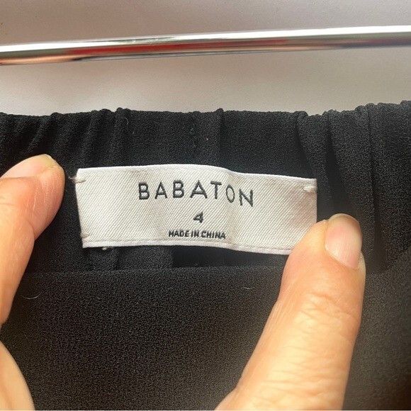 Aritzia Aritzia Babaton Black New Cohen Cropped Pants - 4 Size 27" / US 4 / IT 40 - 6 Thumbnail