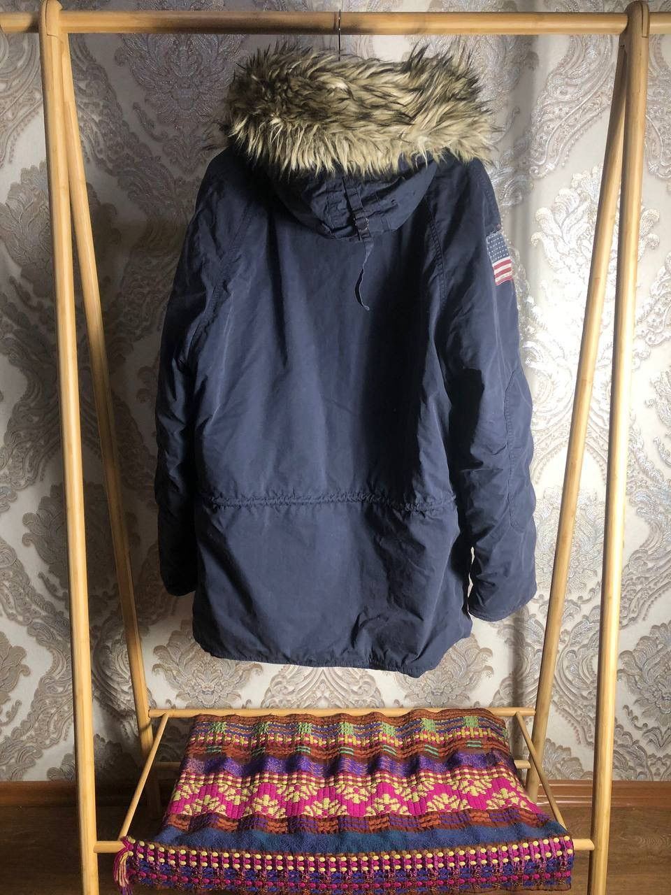 Denim & Supply Ralph Lauren VINTAGE POLO RALPH LAUREN USA FLAG JACKET DESIGNER RETRO 90s Size US L / EU 52-54 / 3 - 13 Thumbnail