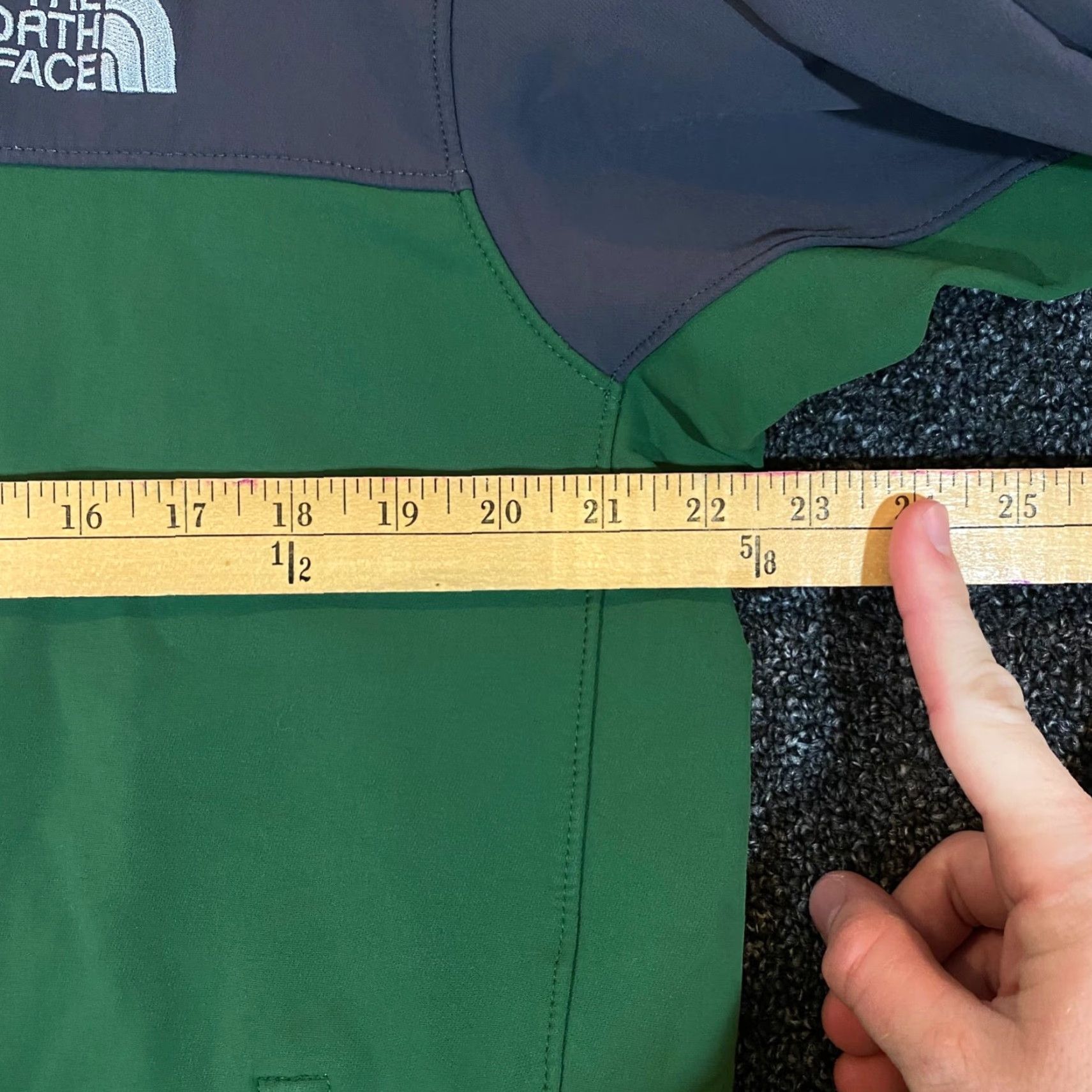 The North Face The North Face Jacket Mens Large Gray Green TNF APEX Zip Pullover Coat Outdoor Size US L / EU 52-54 / 3 - 6 Thumbnail