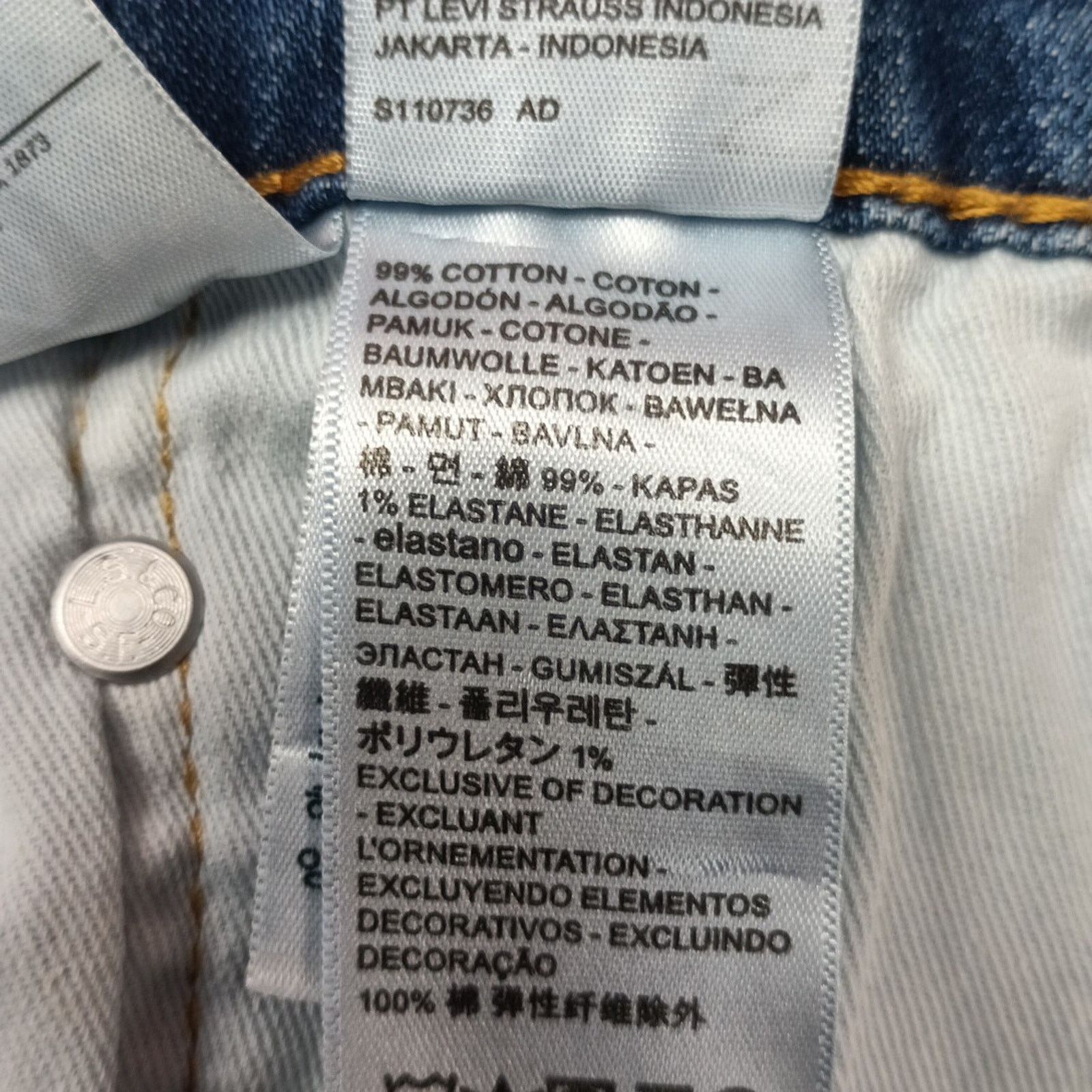Levi's Levi's 541 Athletic Taper Jeans Men's 54x29 Blue Cotton Size US 44 / EU 60 - 5 Thumbnail
