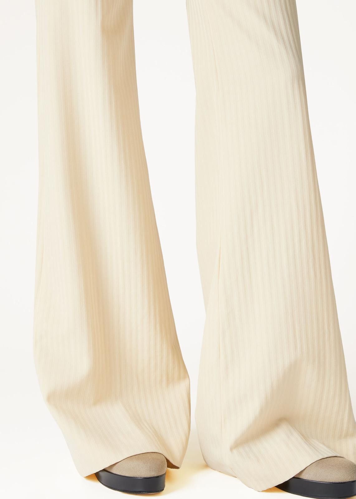 Loro Piana o1srvl11e0425 FAO0424 Jose Wool Trouser in Ivory Size 26" / US 2 / IT 38 - 3 Thumbnail