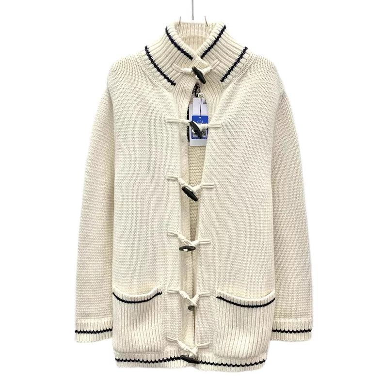 Dior Dior Beige wool ox horn button knitted cardigan coat Size XS / US 0-2 / IT 36-38 - 1 Thumbnail
