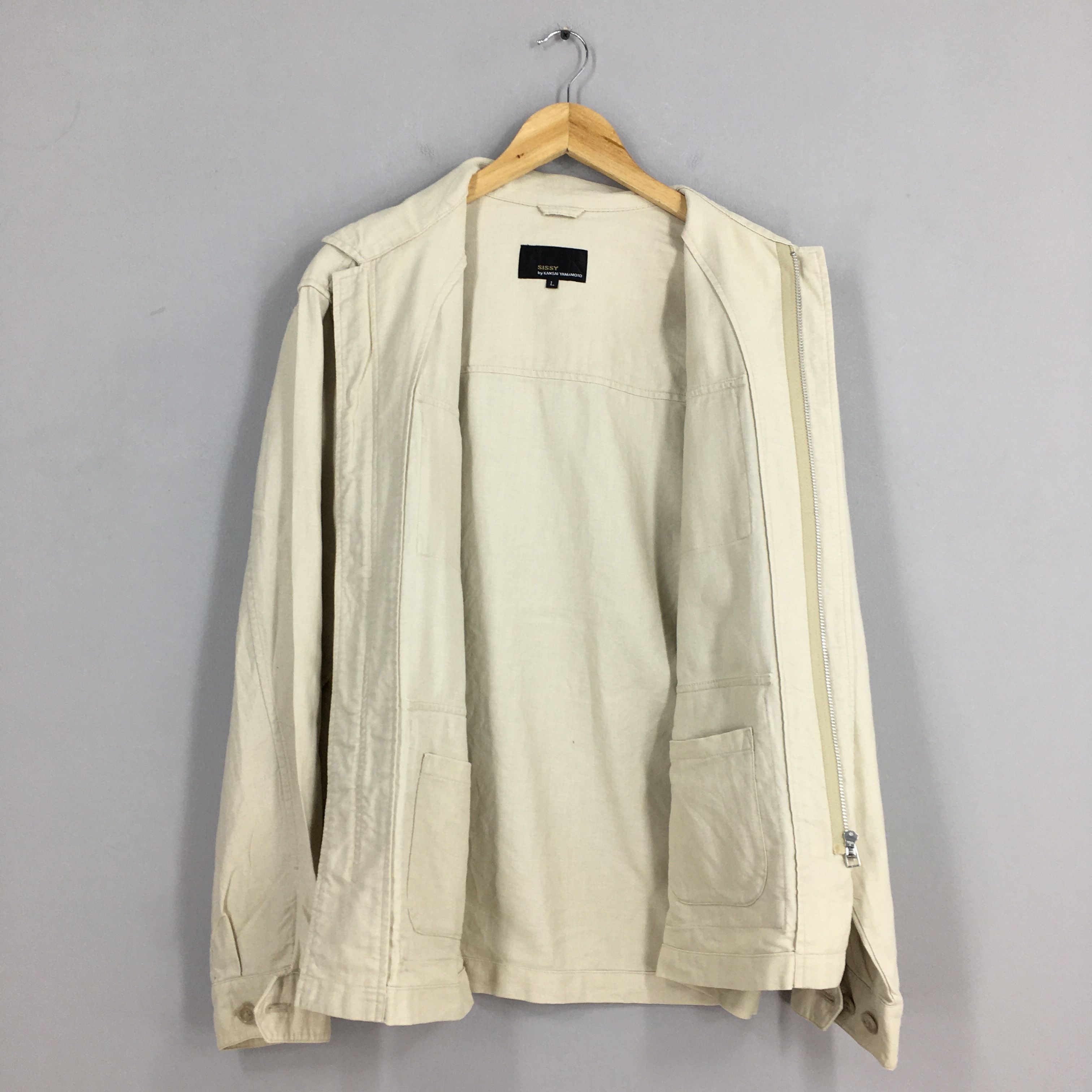 Kansai Yamamoto Sissy Kansai Yamamoto Herringbone Stripe Denim Jacket Large Size US L / EU 52-54 / 3 - 7 Thumbnail