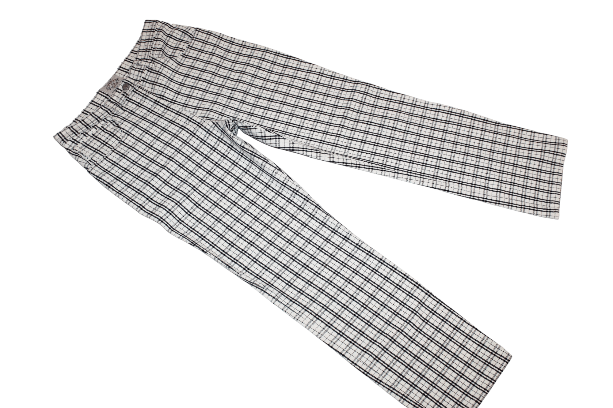 Giorgio Armani Giorgio Armani Jeans Nova Check Straight Leg Denim Pants Size US 31 - 4 Thumbnail