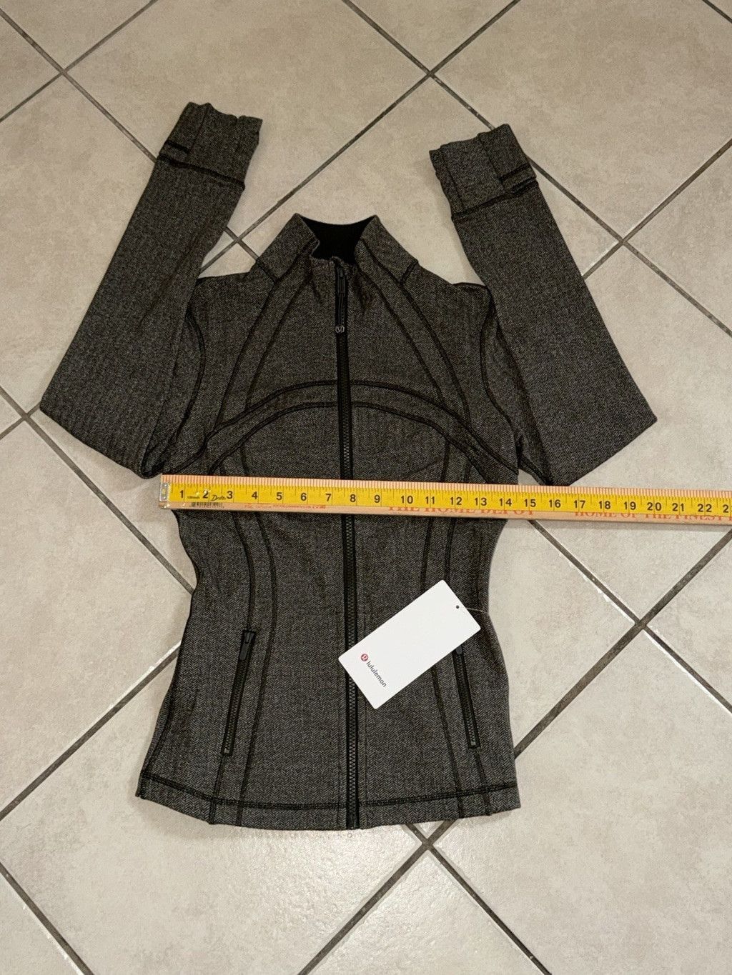 Lululemon LULULEMON DEFINE JACKET HERRINGBONE DARK OLIVE BROWN SZ 4 Size S / US 4 / IT 40 - 4 Thumbnail