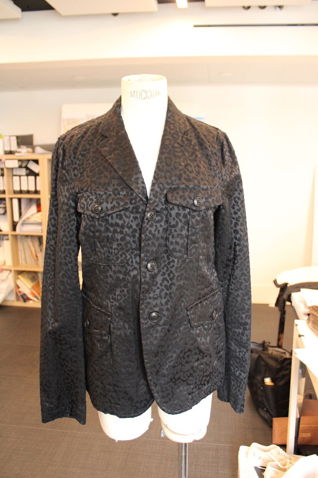 Comme des Garcons Cdg BLACK tonal leopard blazer Size US S / EU 44-46 / 1 - 3 Thumbnail