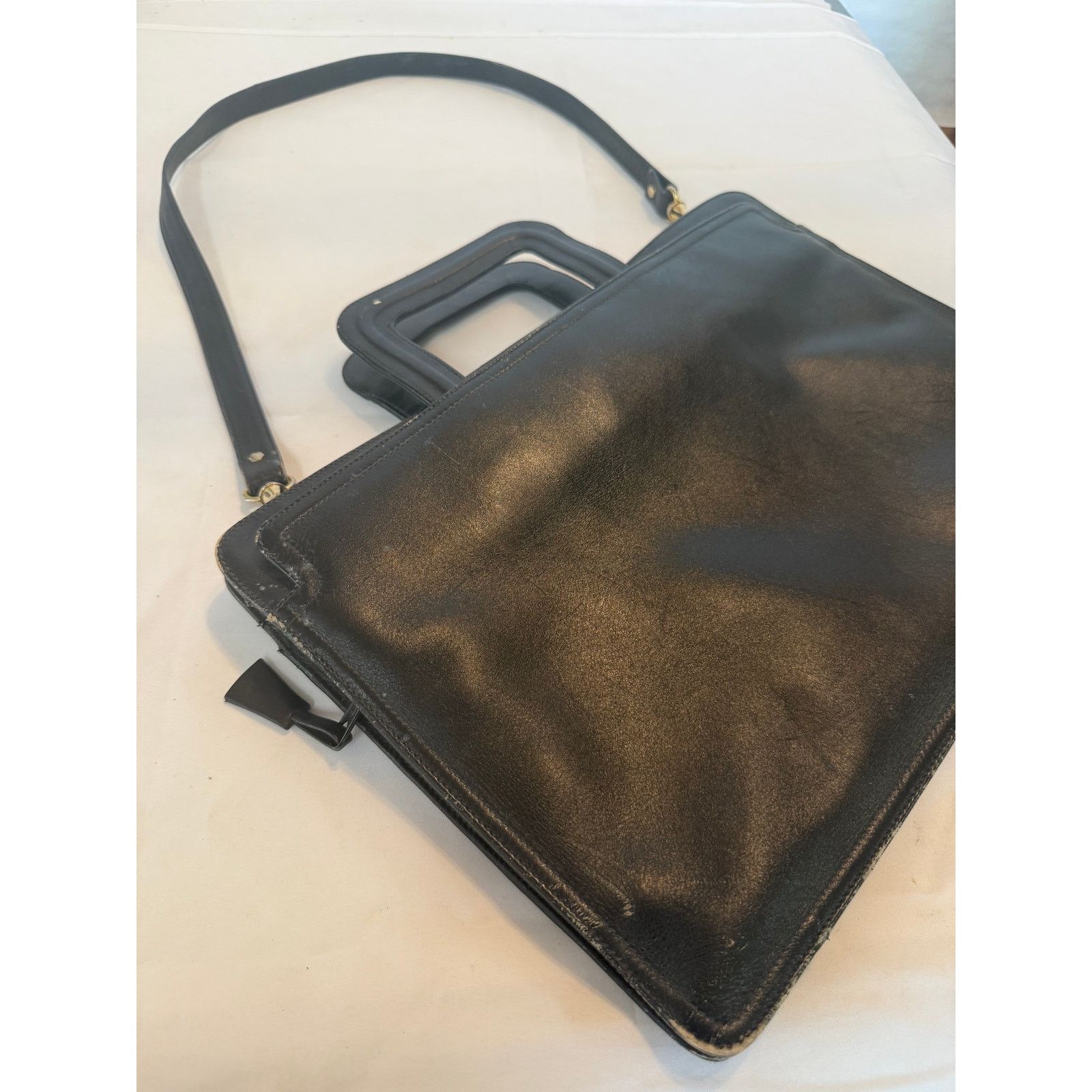& Other Stories Black Leather Briefcase Size ONE SIZE - 3 Thumbnail