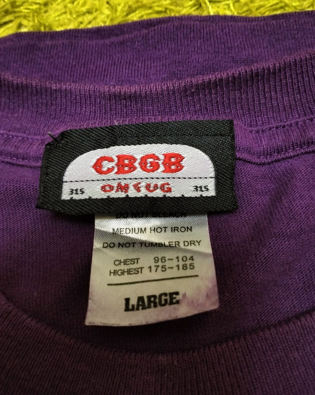 Band Tees × Vintage CBGB & OMFUG underground rock Shirt Size US L / EU 52-54 / 3 - 8 Thumbnail