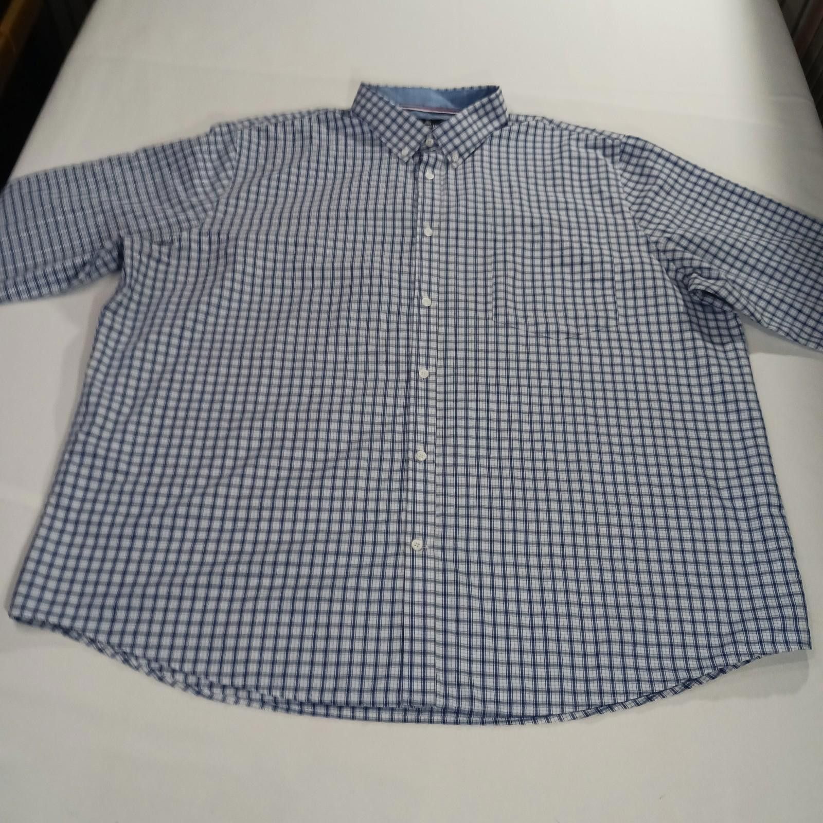 Other Classic Collection Regular Fit Men's Blue & White Shirt 3XL Size US XXL / EU 58 / 5 - 11 Thumbnail
