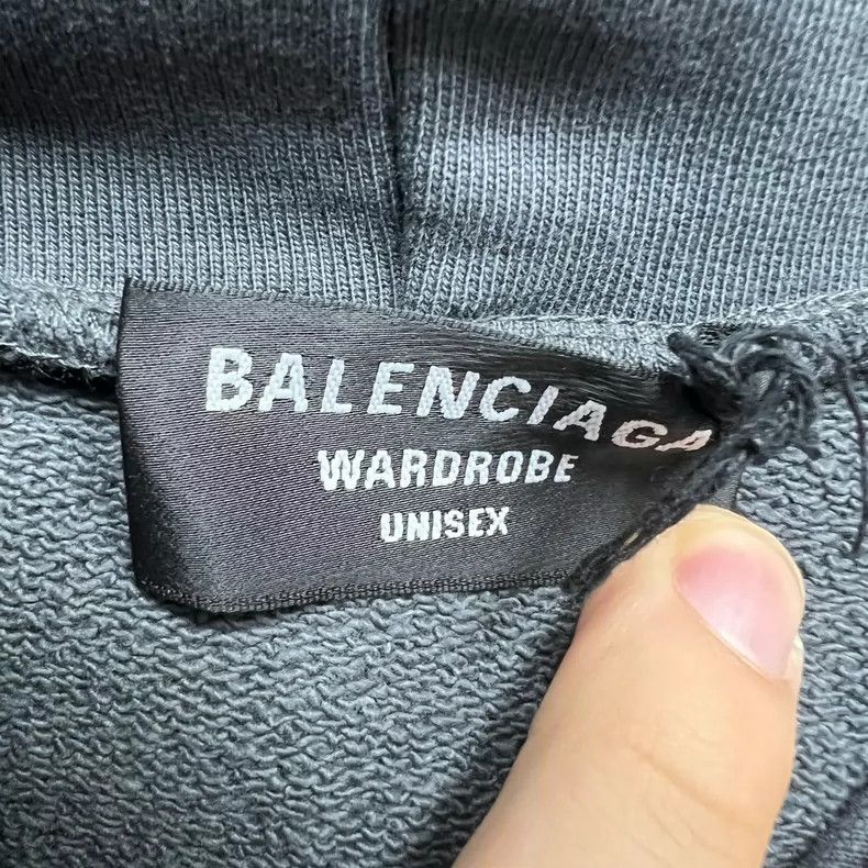 Balenciaga Balenciaga Gray Embroidered Coke Logo Hoodie Size US XS / EU 42 / 0 - 3 Thumbnail