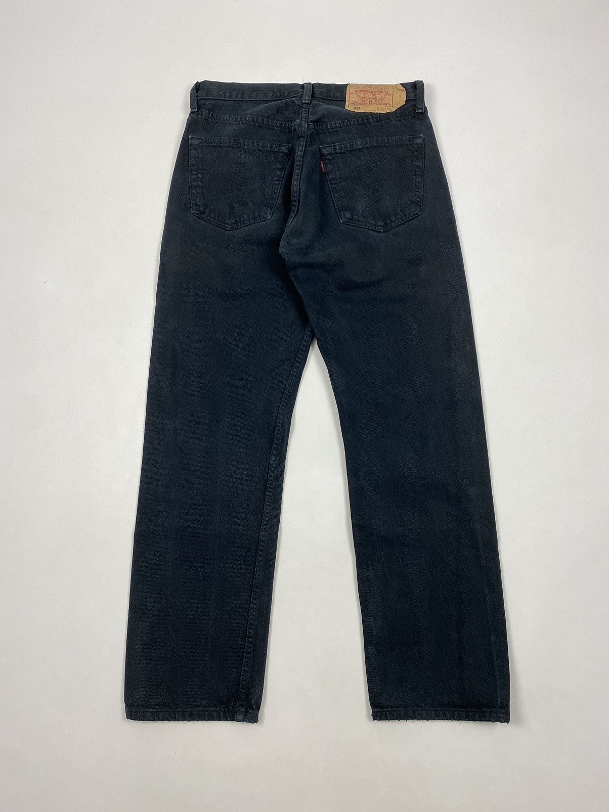 Levi's 2000’s Vintage Levi’s 501 Black Denim Jeans 32X30 Size US 32 / EU 48 - 11 Thumbnail