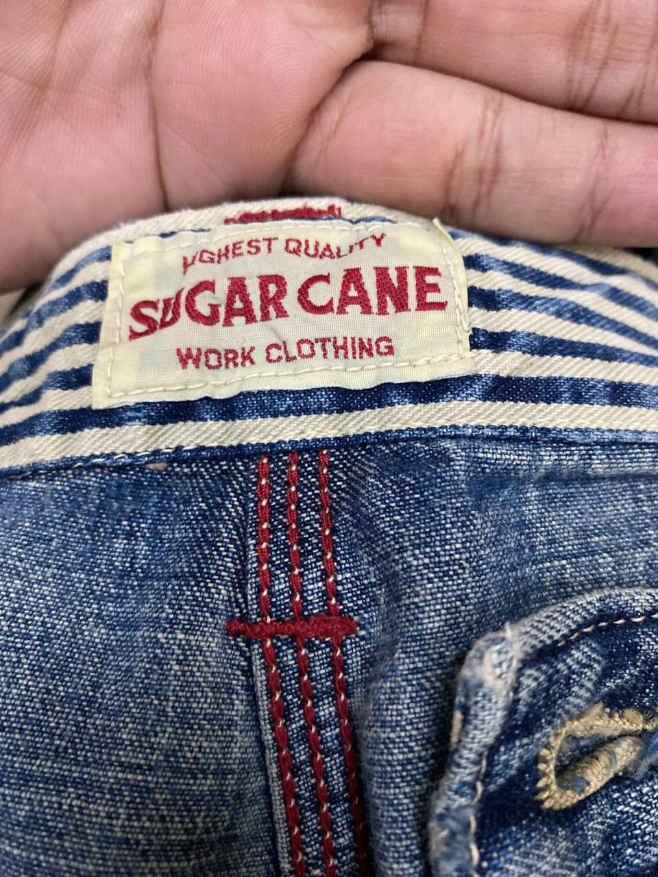 Sugar Cane sugarcane & co carpenter denim nice hickory stripe design Size US 34 / EU 50 - 16 Thumbnail