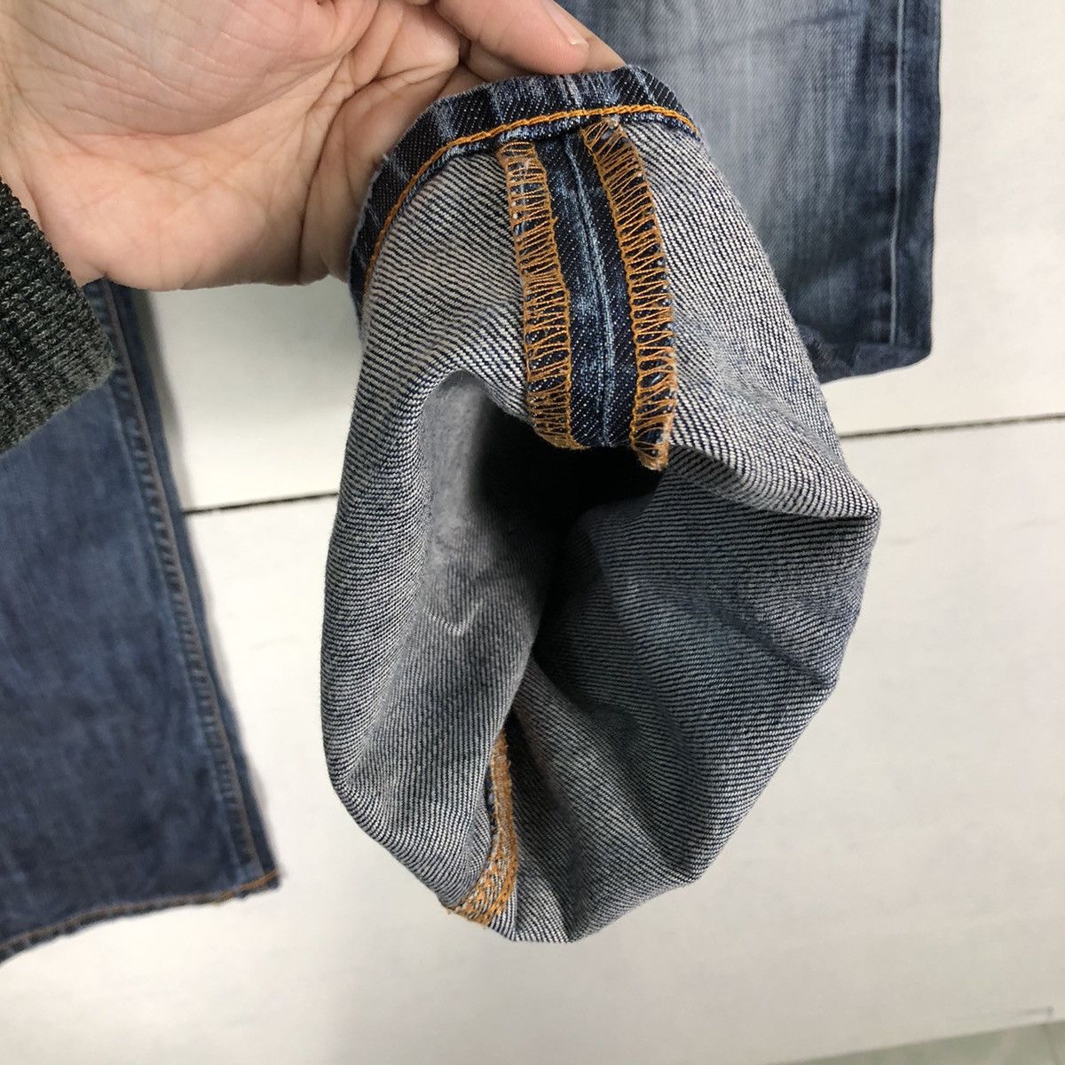 Japanese Brand 🔥Nudie Jeans Co Denim Straight Cut Issey Miyake Design Size US 32 / EU 48 - 12 Thumbnail