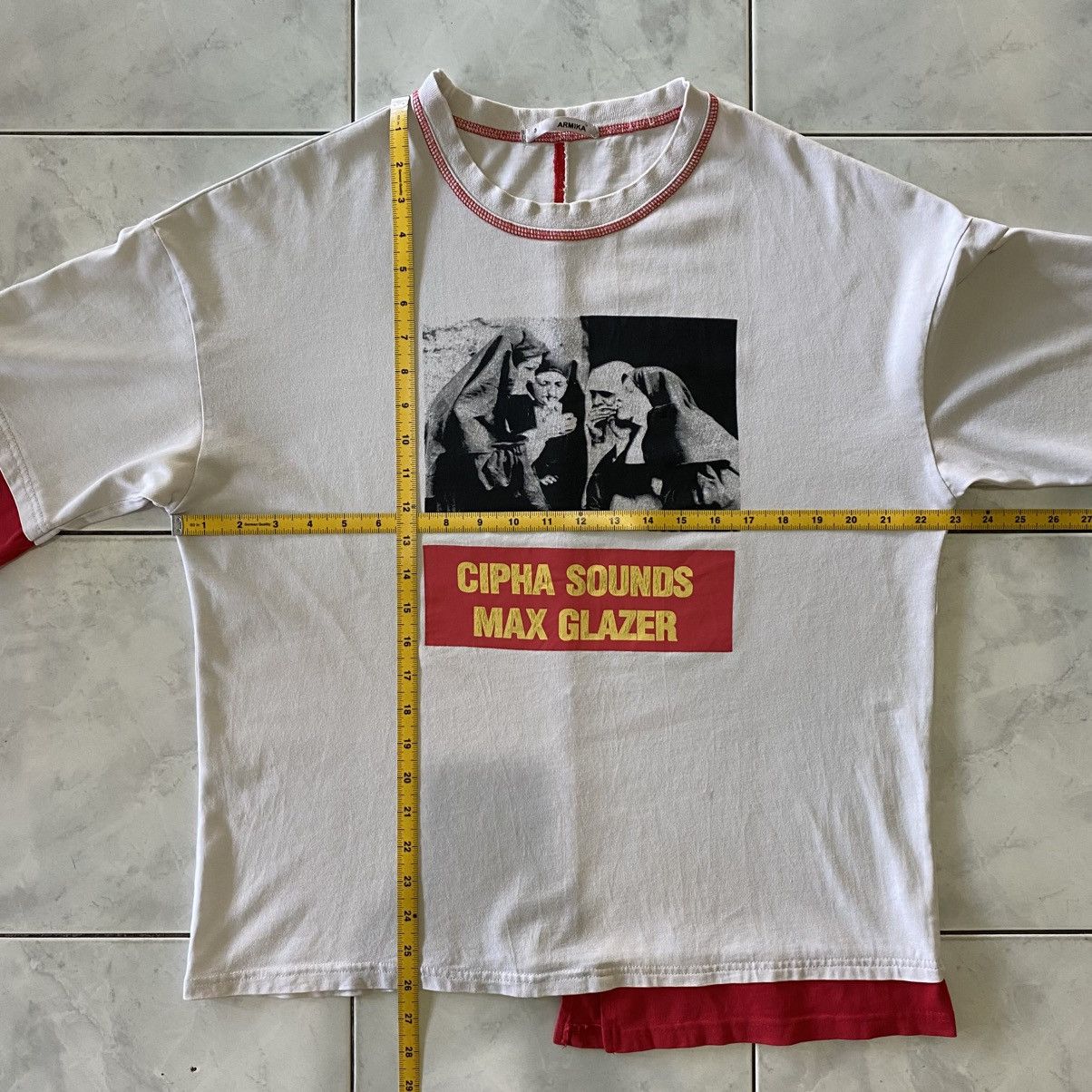 Japanese Brand Armika Cipha Sounds / Max Glazer Tee Avant Garde Art Style Size US XXL / EU 58 / 5 - 15 Thumbnail