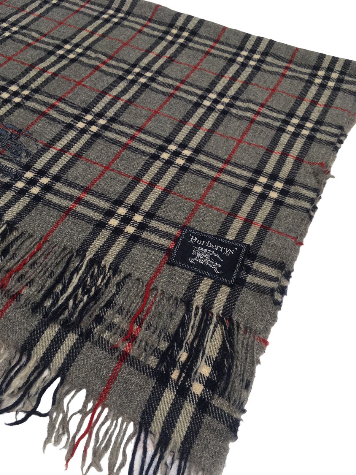 Burberry × Designer × Vintage Rare Design Vintage Brand Burberry's Scarf 1990s Size ONE SIZE - 3 Thumbnail