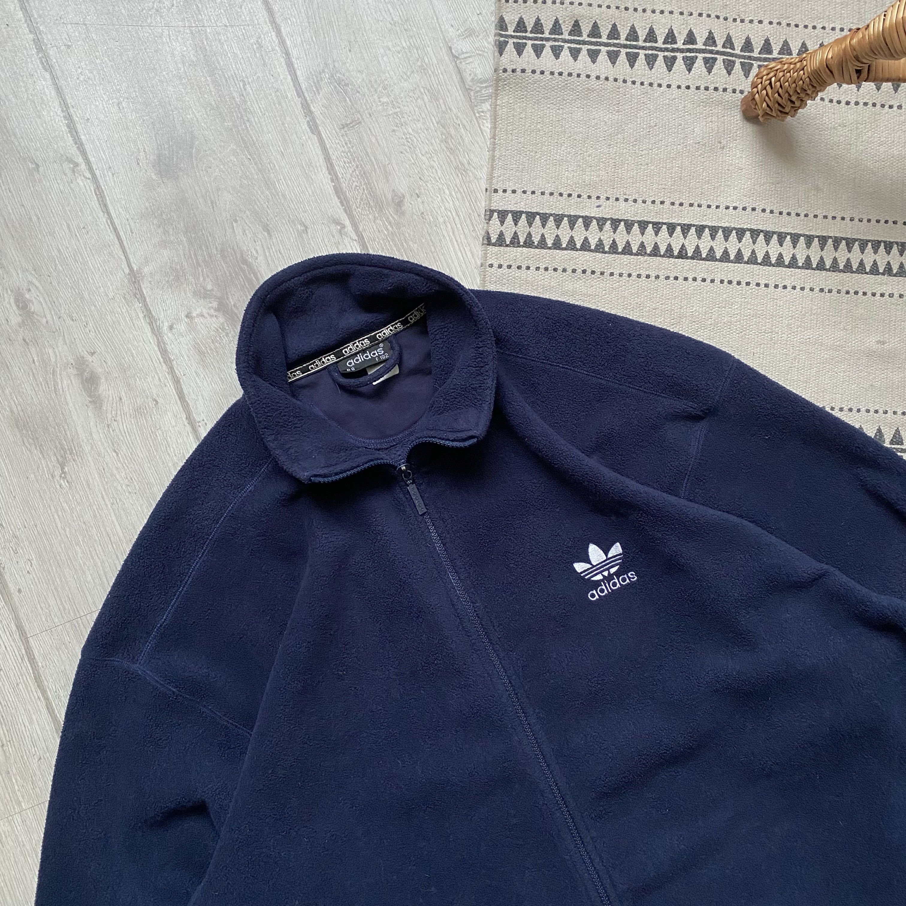 Adidas Vintage 90s Adidas zip fleece Sweater jacket outdoor Size US XL / EU 56 / 4 - 2 Thumbnail