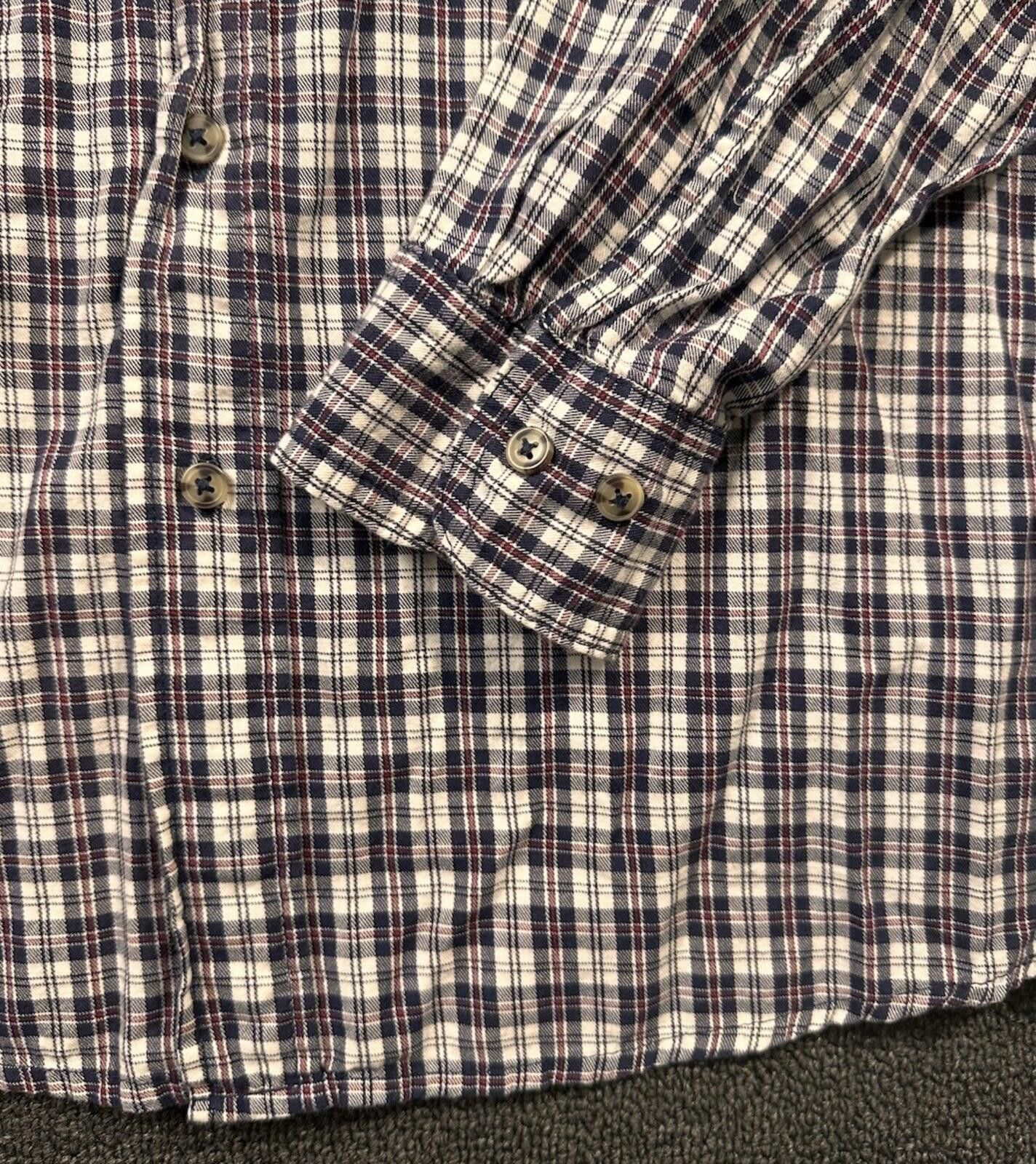 Wrangler VTG Wrangler Men's L Plaid Cotton Button-Up Pockets Size US L / EU 52-54 / 3 - 2 Thumbnail