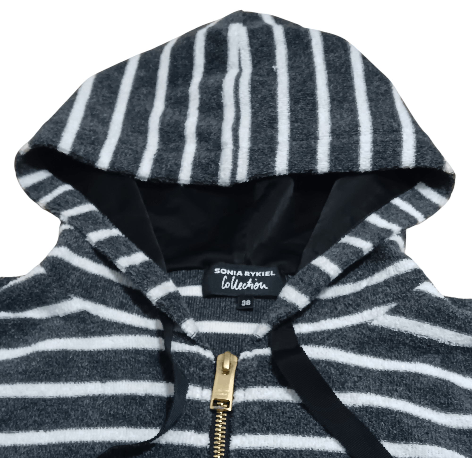 Sonia Rykiel SONIA RYKIEL COLLECTION STRIPE HOODIE Size XS / US 0-2 / IT 36-38 - 2 Thumbnail