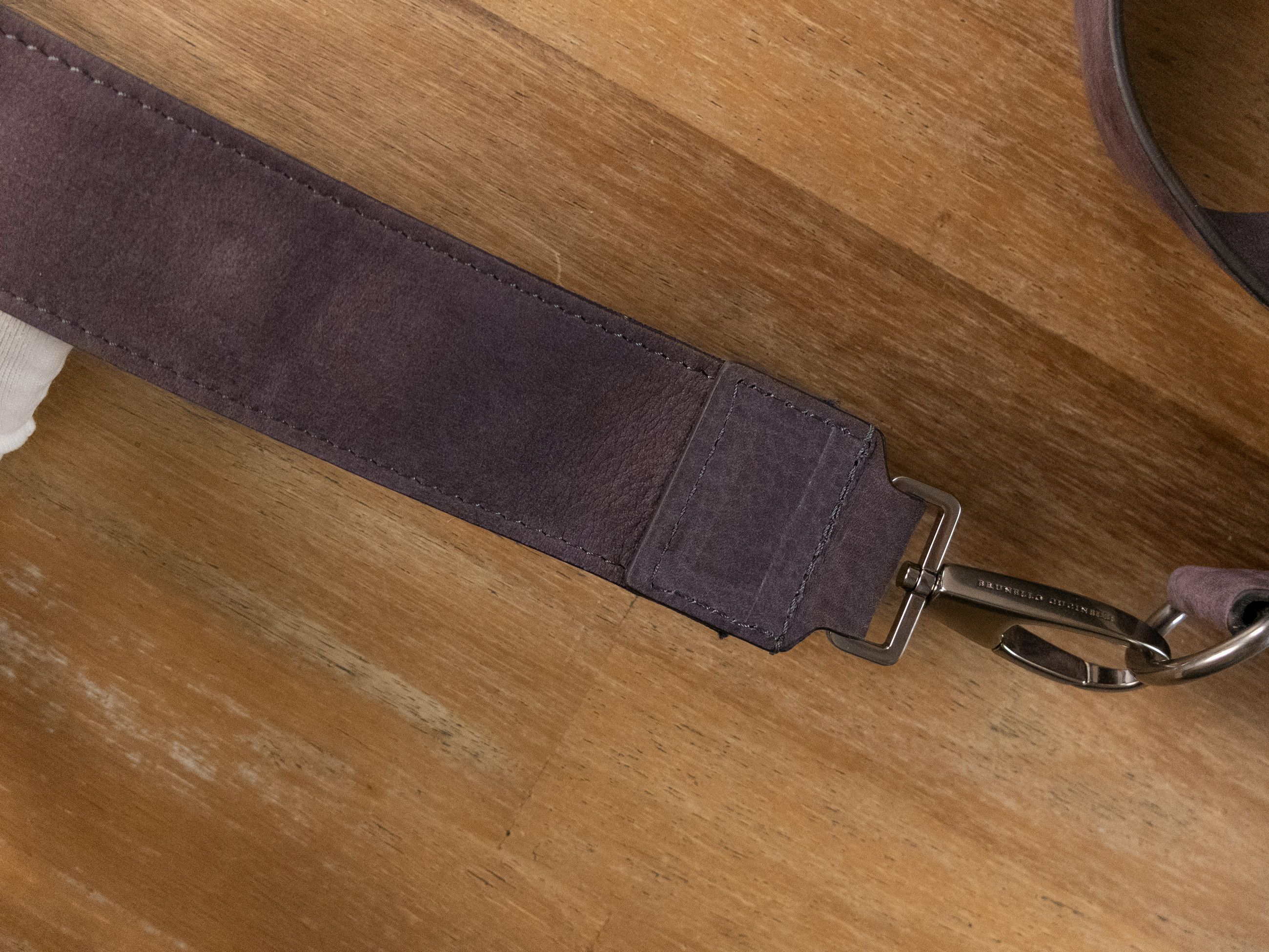 Brunello Cucinelli BRUNELLO CUCINELLI purple suede crossbody messenger bag Size ONE SIZE - 4 Thumbnail