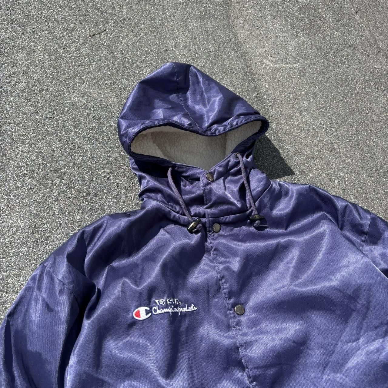 Champion × Japanese Brand × Vintage Vintage y2k 90s Champion sherpa lined jacket Size US M / EU 48-50 / 2 - 3 Thumbnail