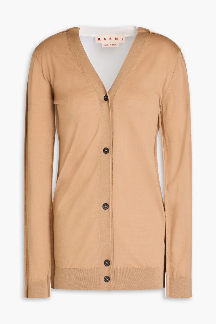 Marni o1y1125 Cardigan in Beige Size M / US 6-8 / IT 42-44 - 1 Thumbnail