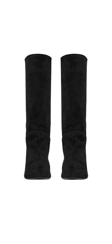 Saint Laurent Paris o1s1wg111124 Tracy Boots In Suede in Black Size US 7.5 / IT 37.5 - 2 Thumbnail
