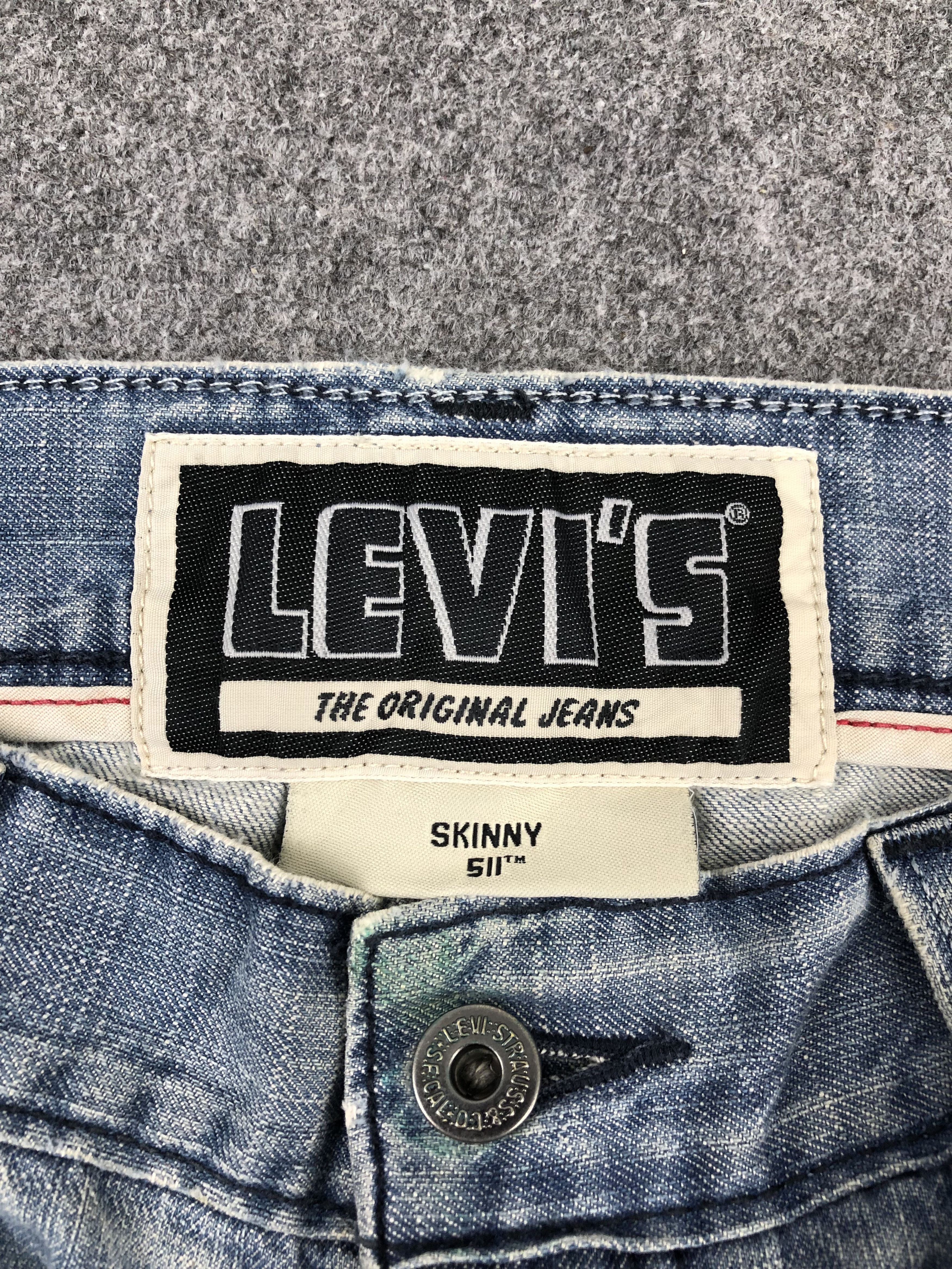 Levi's Vintage Distressed Levis 511 Light Washed Jeans DPP0253 Size US 36 / EU 52 - 10 Thumbnail